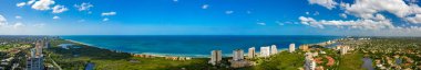 Meksika'nın Napoli Florida Körfezi havadan panoramik fotoğraf