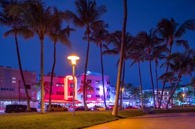 Neon otelleri Miami Beach Ocean Drive