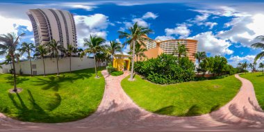 360 küresel equirectangular fotoğraf Sunny Isles Beach erişim pat