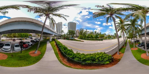 360 VR写真サニーアイルズビーチ風光明媚な素敵な四角い写真 — ストック写真