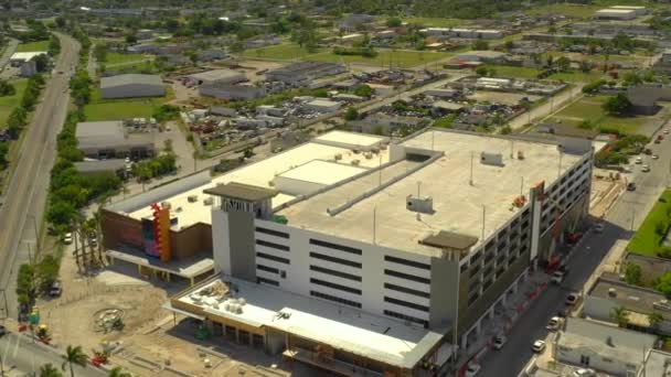 Drone Vidéo Aérienne Showbiz Cinema Theater Homestead Floride — Video