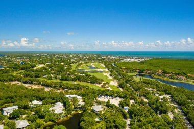 Hava aracı fotoğrafı Okyanus Resifi Kulübü Key Largo Florida lüks bir yer. 