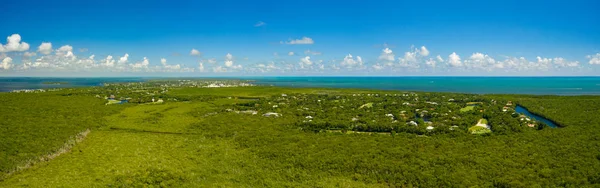 Drón légi felvétel Ocean Reef Club North Key Largo Florida Beaut — Stock Fotó