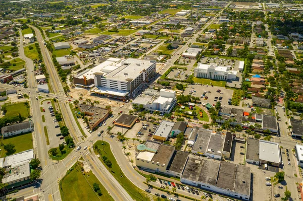 Aerial photo Downtown Homesthid Florida Krome Avenue — стокове фото