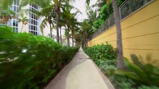 Beach Access Walkway Sunny Isles Beach — Stock video