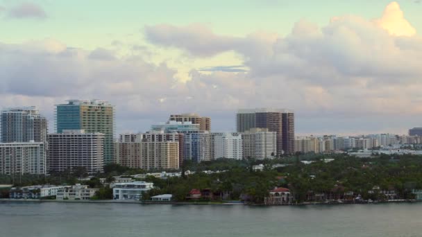Красивые Антенны Bal Harbour Florida — стоковое видео