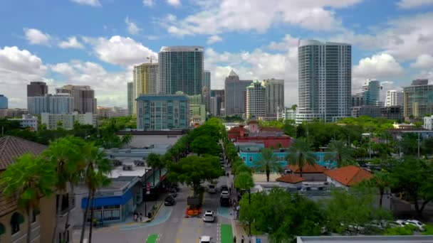 Drónlövés Las Olas Lauderdale — Stock videók