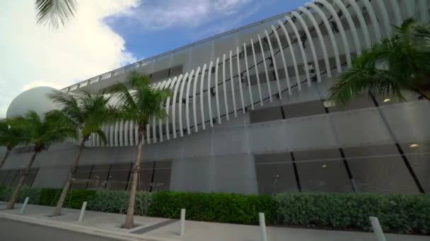 Municipal Parking Garage Fort Lauderdale Beach Florida — Stock Video