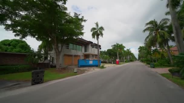 Строящийся Роскошный Особняк Fort Lauderdale — стоковое видео