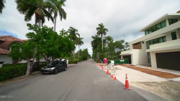 Filmagem Movimento Casas Luxo Fiesta Way Fort Lauderdale — Vídeo de Stock