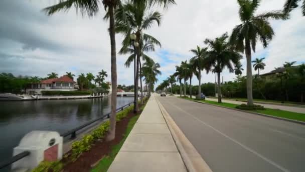 Las Olas Bulvarı Ndan Doğuya Gidiyor Fort Lauderdale — Stok video