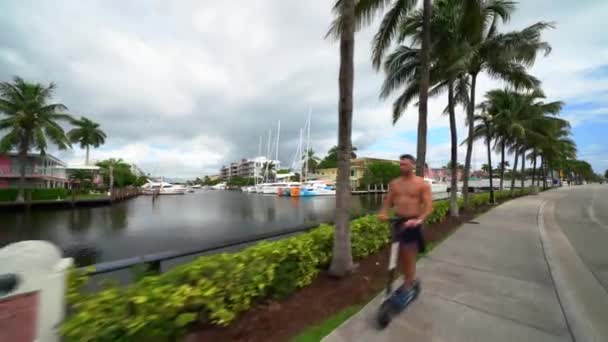 Venice Adası Fort Lauderdale Caddesi — Stok video