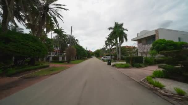 Gimbal Βίντεο Κίνησης Upscale Γειτονιές Lauderdale — Αρχείο Βίντεο