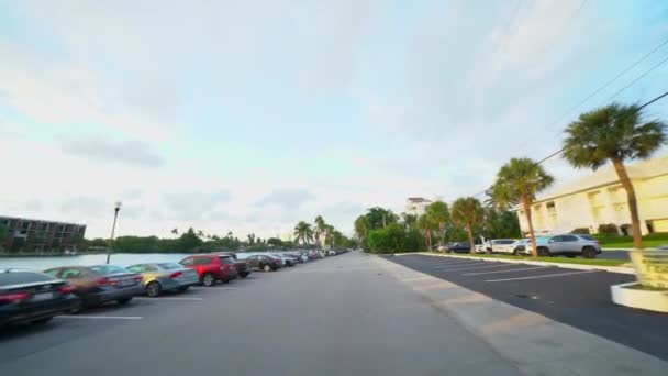 Motion Video Přijíždějící Lago Mar Beach Resort Club Fort Lauderdale — Stock video