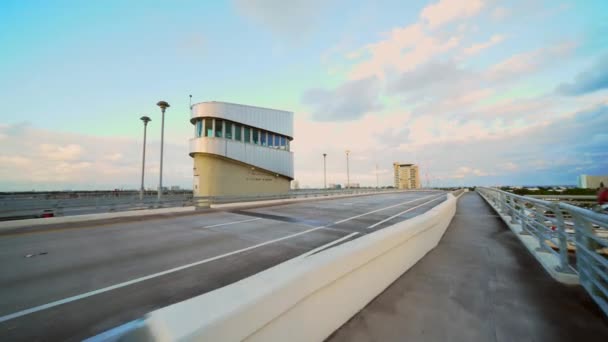 17Th Street Draw Bridge Fort Lauderdale — Stock Video