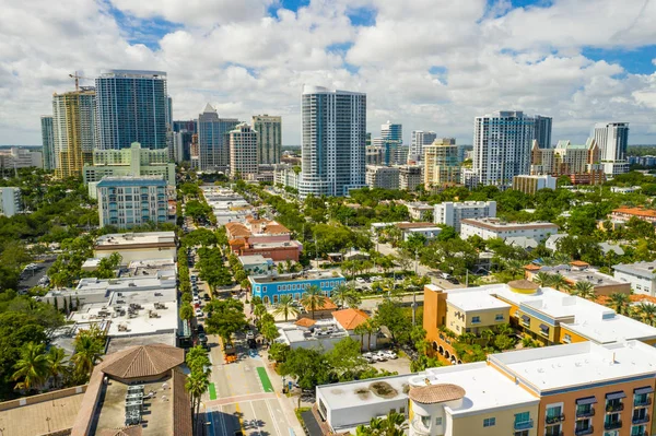 Aerial photo Downtown Fort Lauderdale Fl logos видалено — стокове фото