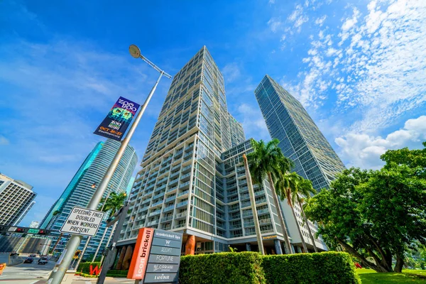 Icona Brickell W Hotel Miami Downtown grattacieli — Foto Stock