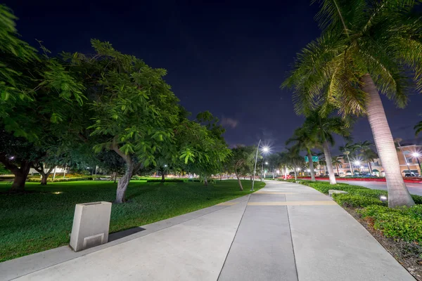 Foto malam Hollywood Young Circle jalur pejalan kaki — Stok Foto