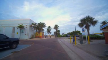 Hollywood Sahil Seyahat Varış Noktası, sabit hareketli video 4k