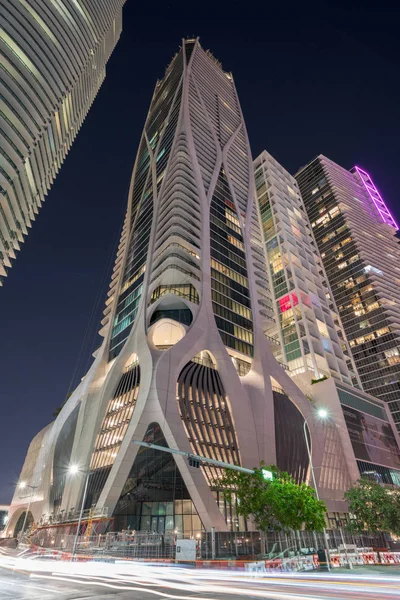 Nowoczesna architektura Miami One Thousand Museum Tower — Zdjęcie stockowe