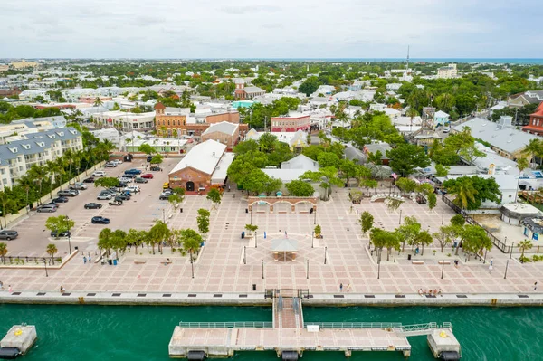 Letecká Fotografie Mallory Square Key West Florida Usa — Stock fotografie