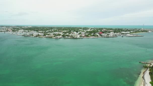 Aerial Tour Key West Florida — Stock Video