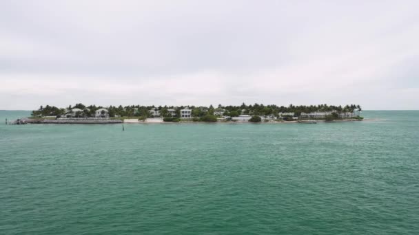 Sunset Key Perto Key West Florida Drone Aéreo Vídeo — Vídeo de Stock
