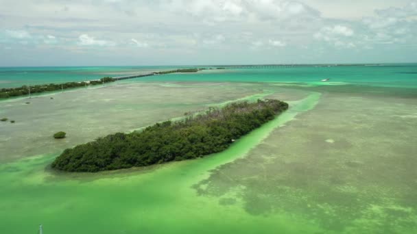 Islas Tropicales Los Cayos Florida — Vídeo de stock