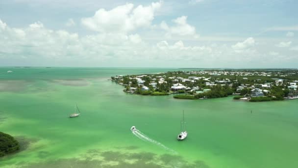 Clip Aérien Islamorada Florida Keys — Video