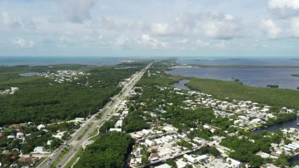 Letecká Video Cesta Florida Keys — Stock video