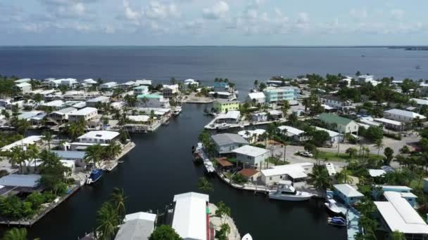Aerial Video Quartiere Residenziale Florida Keys — Video Stock