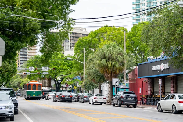 Grand Avenue Coconut Grove Miami — Fotografia de Stock