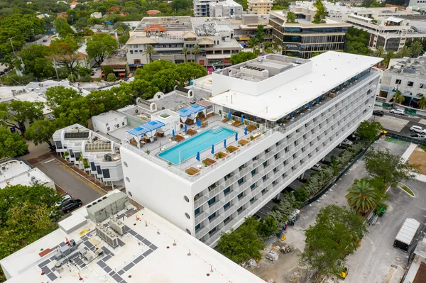 Coconut Grove Miami Hotel Rooftop Pool — Stock Photo, Image