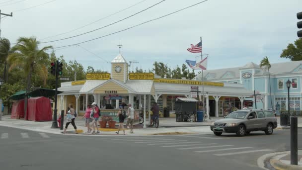 Concha Tour Tren Parada Key West Video — Vídeos de Stock