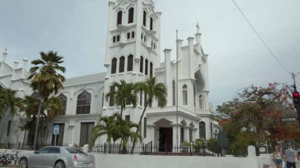 Pauls Episcopale Kerk Key West — Stockvideo