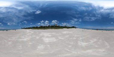 360 vr fotoğraf Miami Plajı kum sahnesi yaz atmosferi