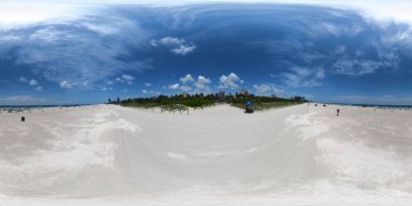 360 vr fotoğraf Miami Plajı kum sahnesi yaz atmosferi