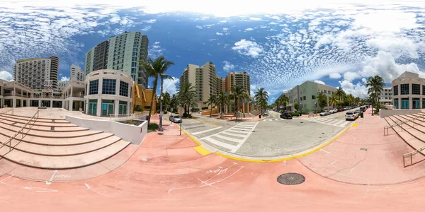 360Vr Foto Miami Beach Hoteles Cerraron Debido Pandemia Coronavirus Covid —  Fotos de Stock