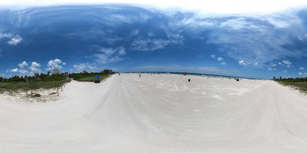 360 Foto Miami Beach Areia Cena Verão Vibrações — Fotografia de Stock