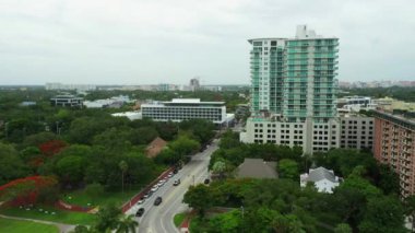 McFarlane Yolu Coconut Grove Miami Florida ABD Hava Videosu