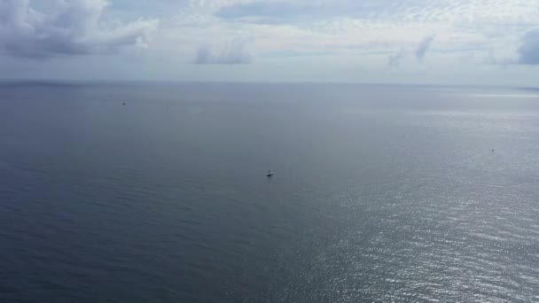 Bateau de pêche vidéo drone Floride côte 4k 