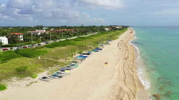 Verhuur Van Catamaran Charters Delray Beach Florida Verenigde Staten — Stockvideo