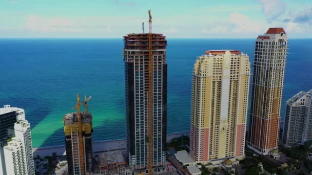 Acqualina Residences Towers Sunny Isles Beach — Stock video