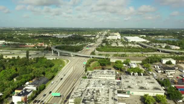 Vidéo aérienne i95 et Broward Boulevard