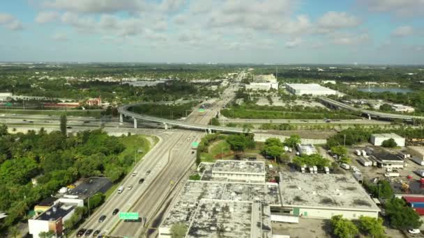 Aerial Video I95 Broward Boulevard — стокове відео