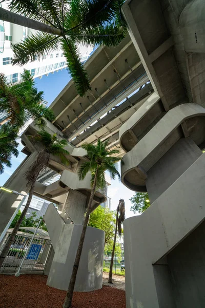 Fotos Miami Metrorail Escadaria Estação Eléctrico — Fotografia de Stock