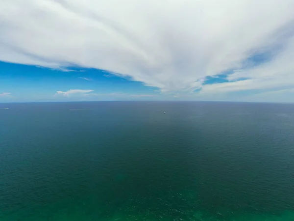 Foto Aérea Curvatura Oceánica Tierra Redonda — Foto de Stock