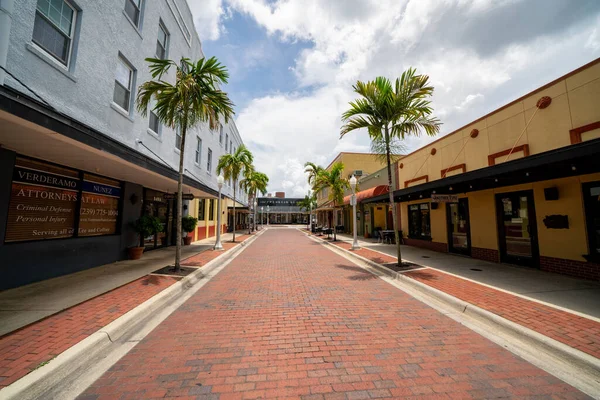 Downtown Fort Myers Stängdes Coronavirus Covid Pandemi — Stockfoto