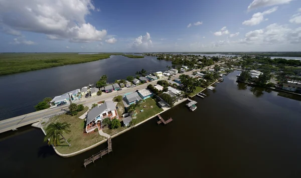 Homes Matlacha Florida Shot Aerial Drone — Stock Photo, Image