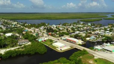 Havacılık Matlacha FL ABD 'deki ev ve iş yerlerini gözler önüne serdi